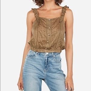 Express Women  Ruffle Cropped Top size XLarge